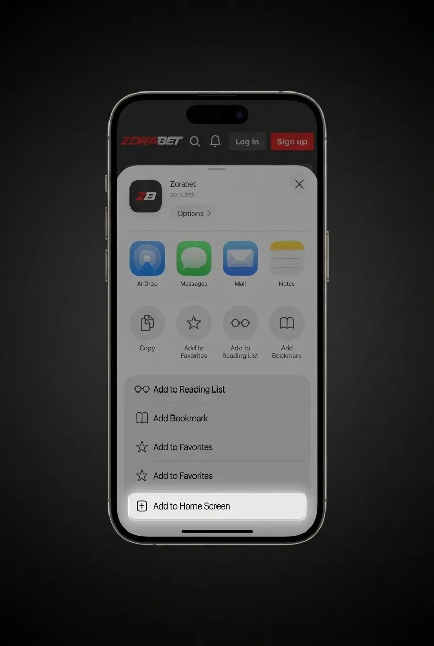 Ghid descărcare aplicație ZoraBet iOS în 4 pași simpli pe iPhone