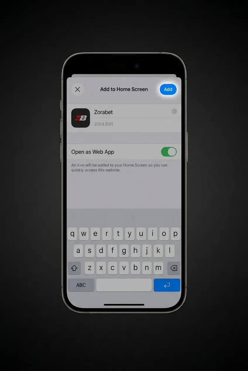 Ghid instalare aplicație ZoraBet iOS în 4 pași simpli pe dispozitiv Apple