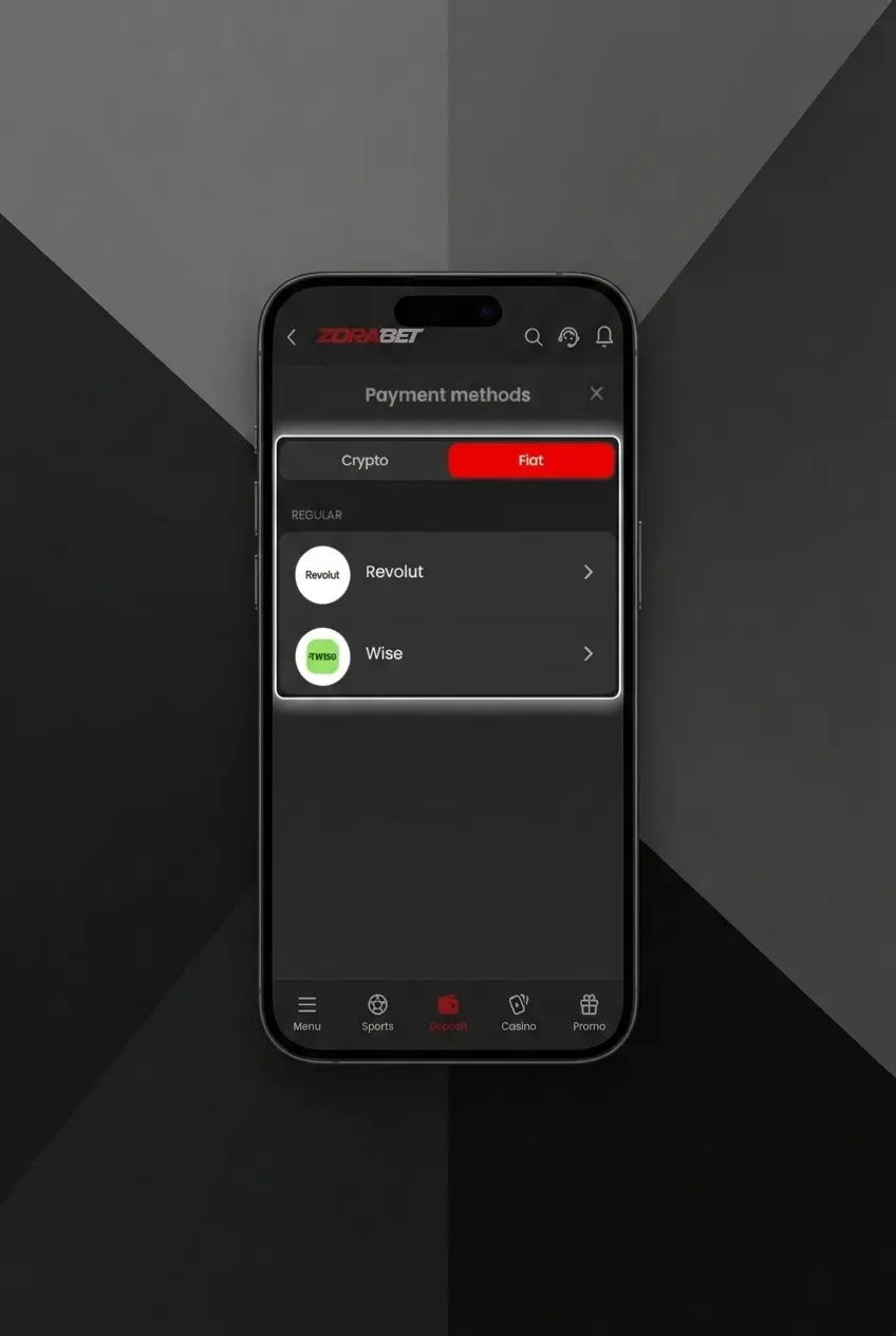 Ghid depunere fonduri ZoraBet România prin Revolut sau USDT în 5 pași simpli