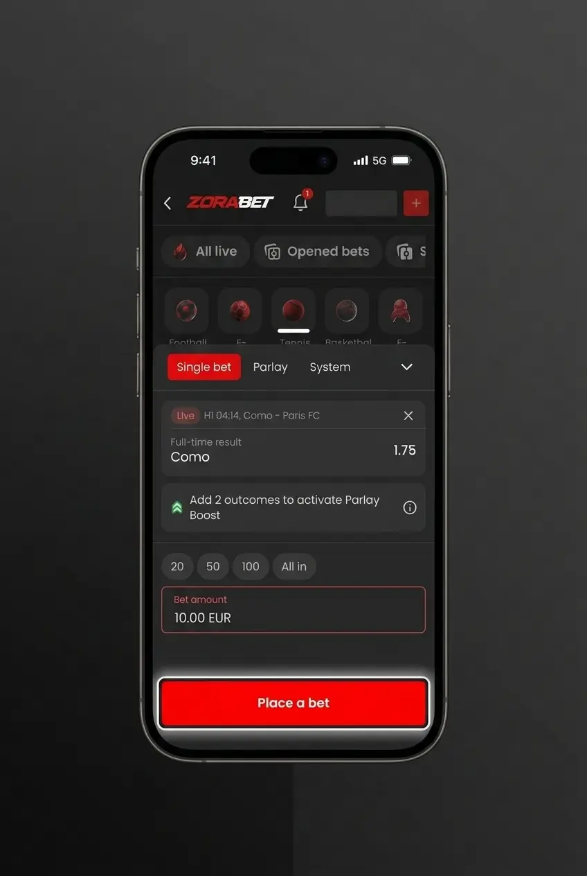 Ghid pas cu pas pentru a paria pe tenis la ZoraBet, accesibil pe desktop și mobil