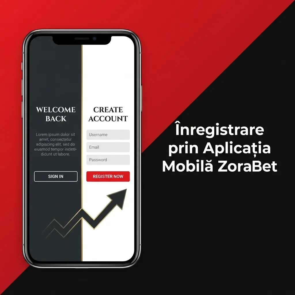 Înregistrare prin aplicația mobilă ZoraBet: completează formularul, confirmă identitatea și activează bonusul de bun venit.