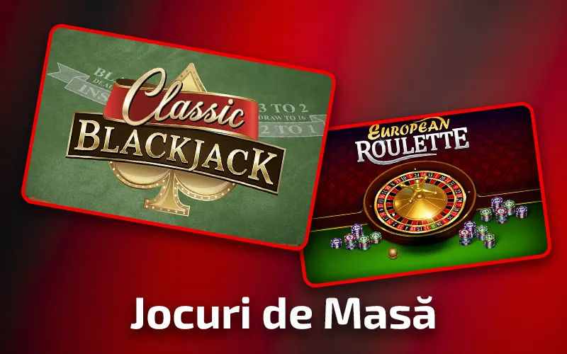 Plasați mize la ruletă sau blackjack în secțiunea de jocuri de masă pe ZoraBet.