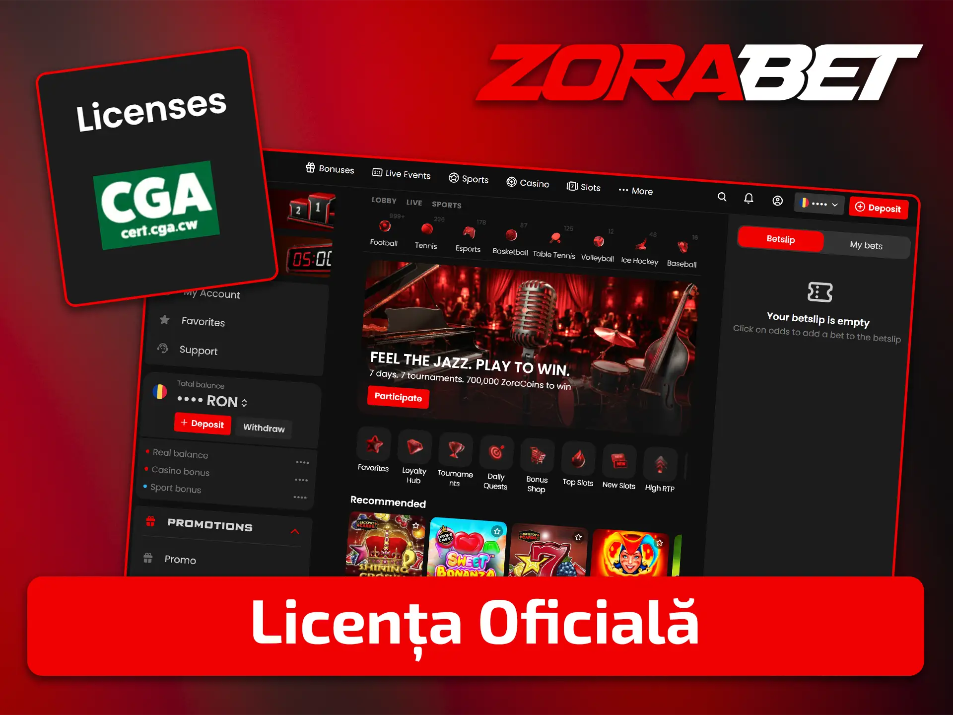 Verificați informațiile despre securitate și licența oficială ZoraBet.