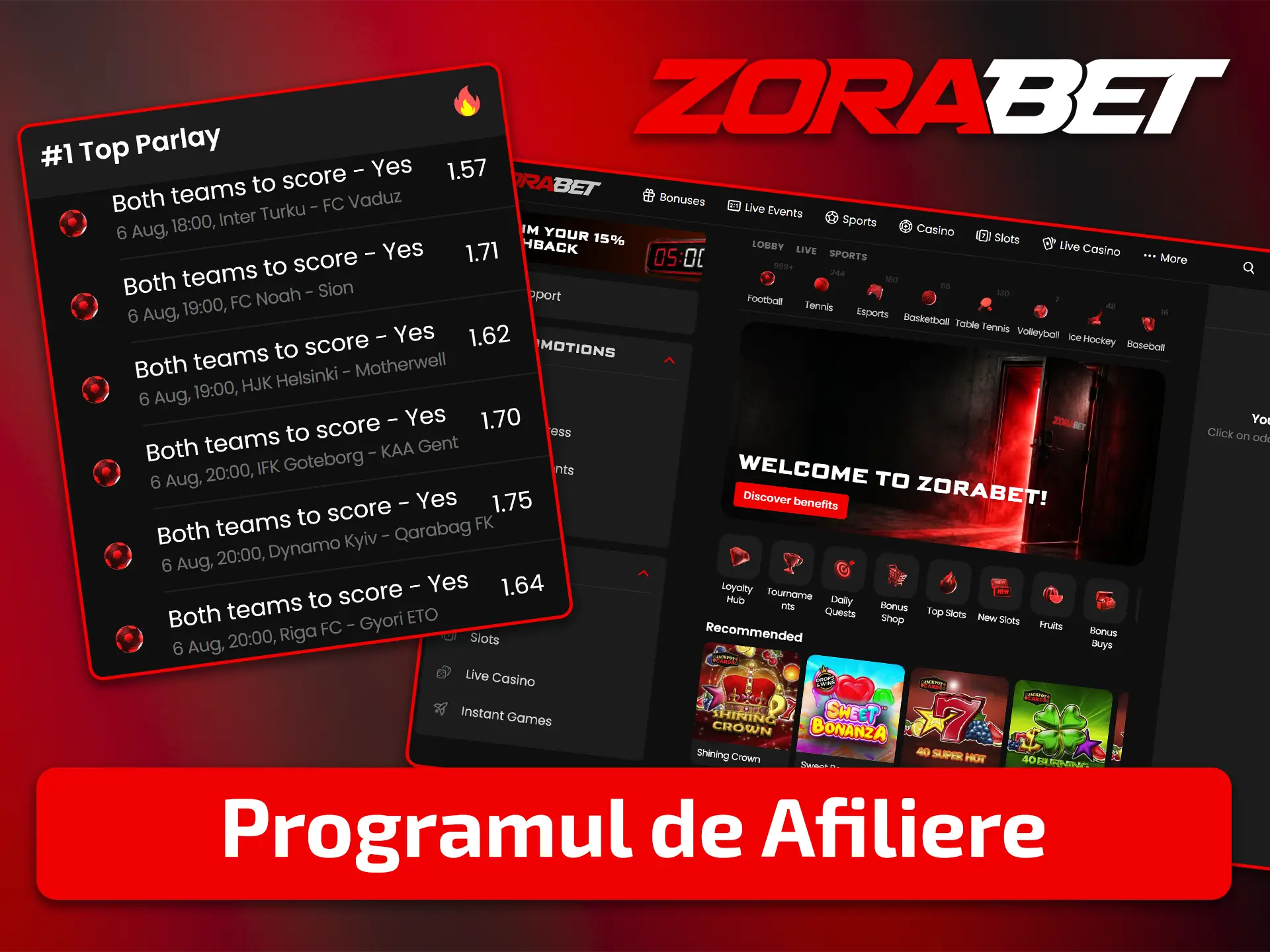 Alăturați-vă programului de afiliere ZoraBet.