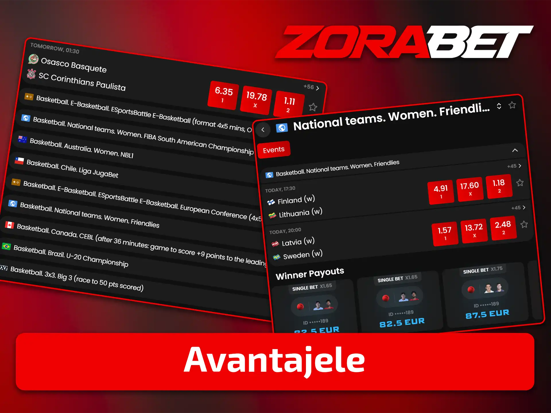 Descoperiți cotele competitive și toate avantajele pariurilor pe baschet la ZoraBet.