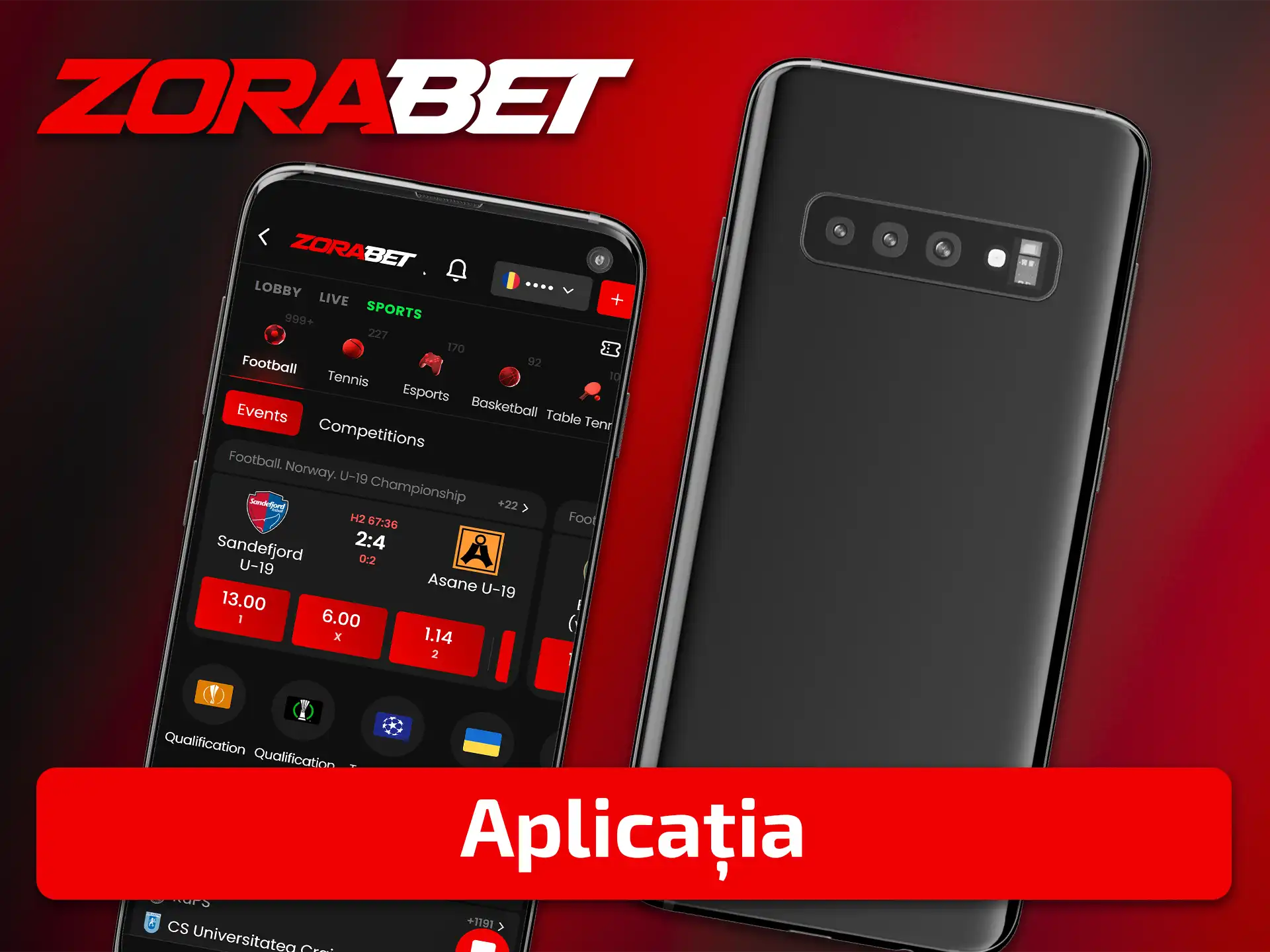 Bucurați-vă de opțiuni mobile flexibile pentru pariuri pe fotbal prin aplicația ZoraBet mobile.