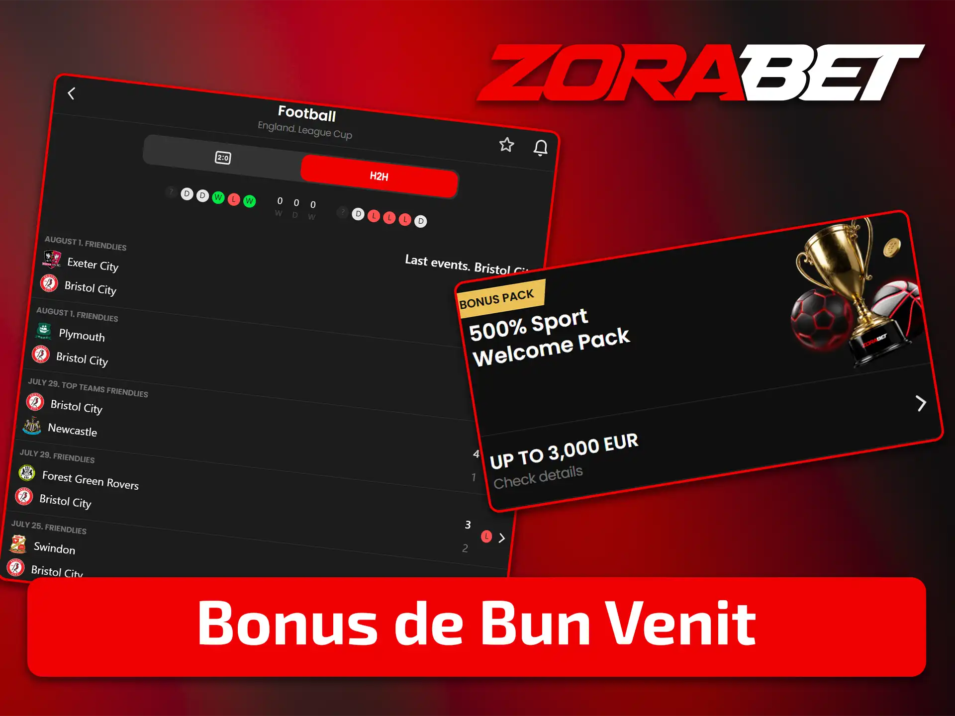 Activați bonusul de bun venit pentru pariurile pe fotbal la ZoraBet.