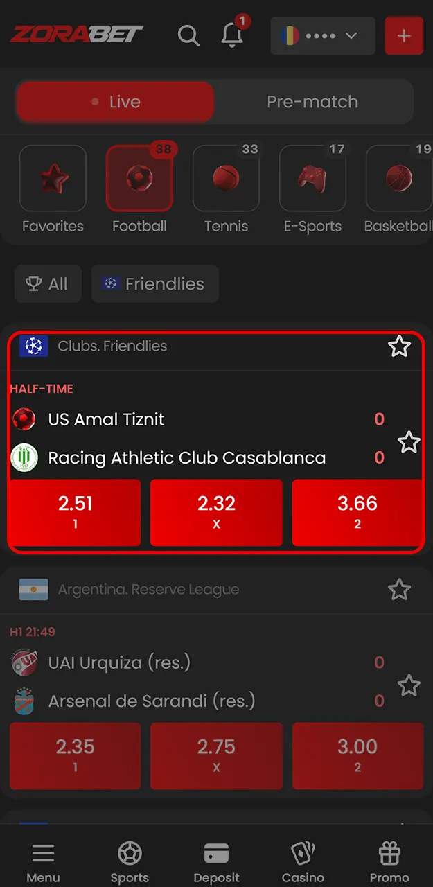 Alegeți opțiunea potrivită de pariu pe fotbal pe ZoraBet.