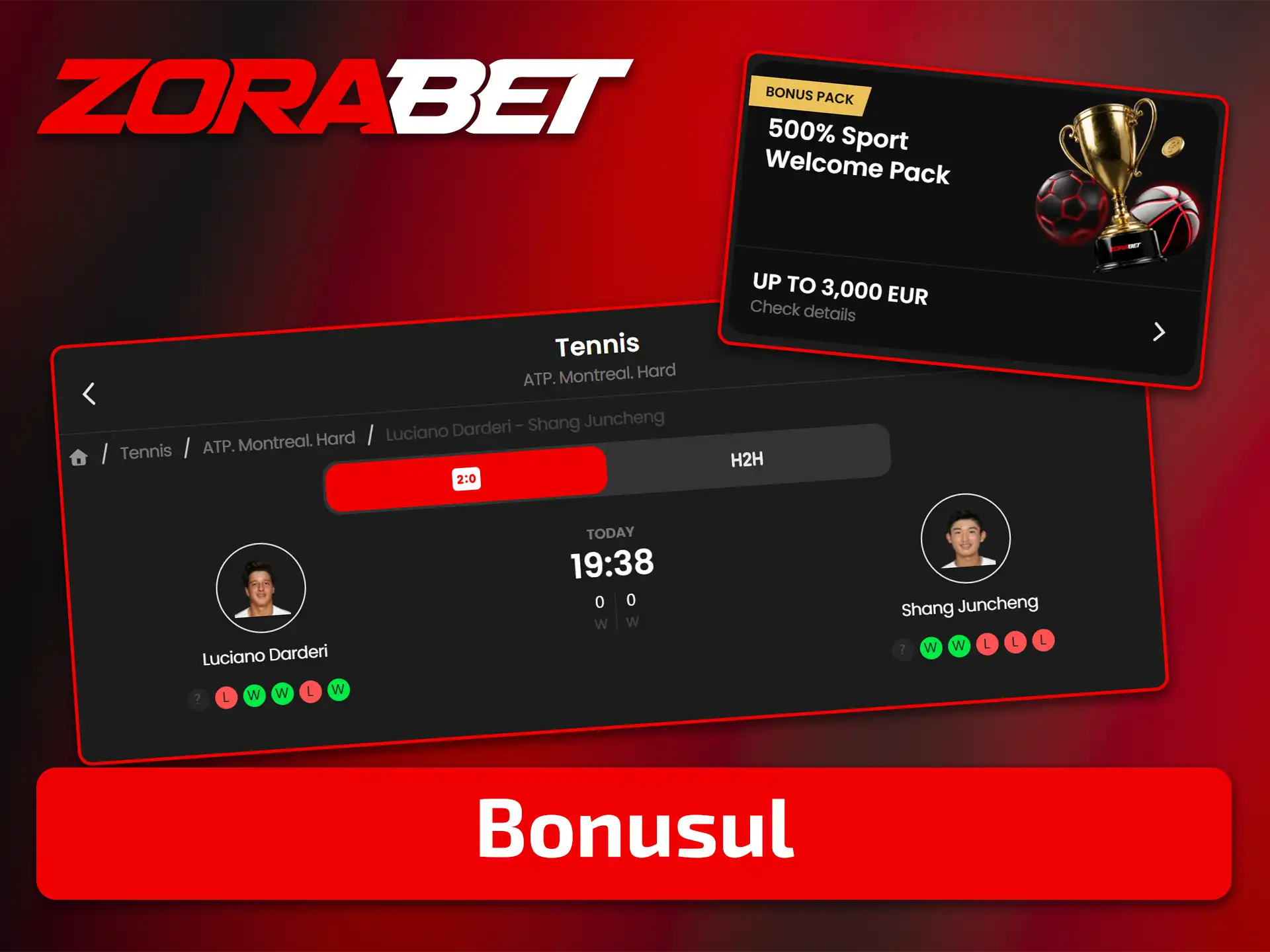 Măriți-vă șansele de câștig revendicând bonusul pentru pariuri pe tenis la ZoraBet.