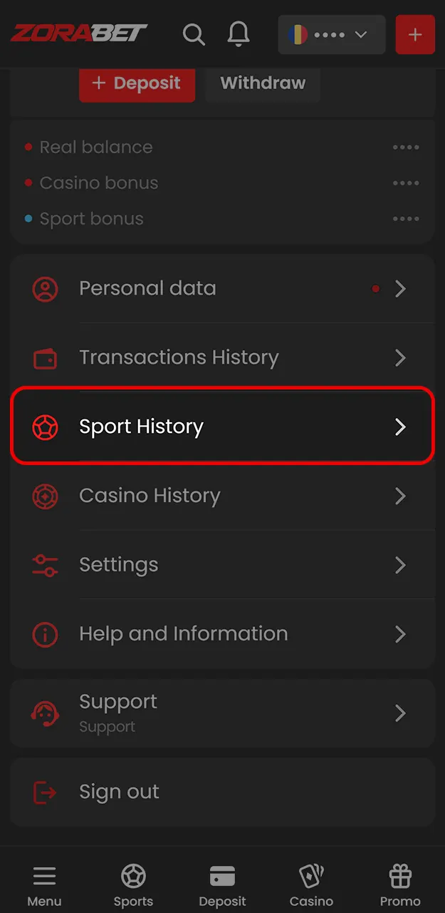 Urmăriți pariurile pe tenis din profilul personal de pe ZoraBet.